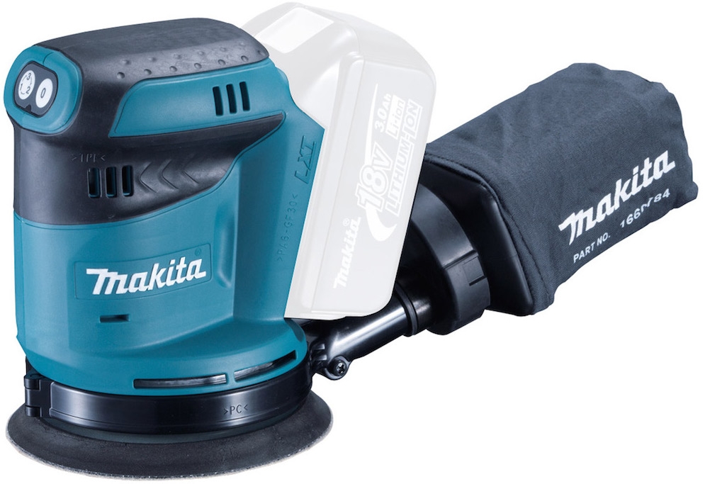 Makita Cordless Orbital Sander 5", 11000opm, 18V, 1.7kg DBO180Z